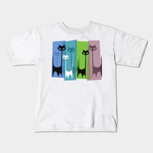 Kitty Cats Tuned In And Receiving Kids T-Shirt